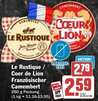 HIT Le Rustique / Coer de Lion Französischer Camembert Angebot