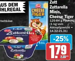 HIT Zott Zottarella Minis, Cheese Tiger Angebot