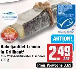 HIT Kabeljaufilet Lemon in Grillhaut Angebot