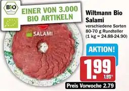 HIT Wiltmann Bio Salami Angebot