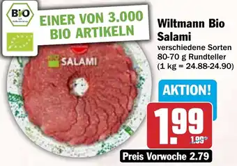 HIT Wiltmann Bio Salami Angebot