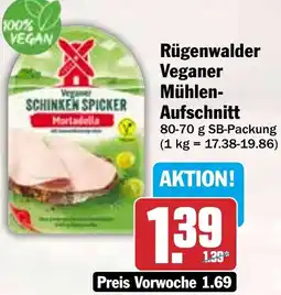 HIT Rügenwalder Veganer Mühlen Aufschnitt Angebot