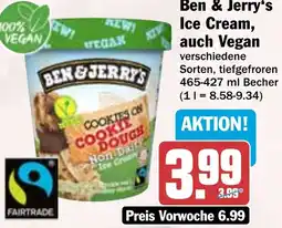HIT Ben & Jerry's Ice Cream, auch Vegan Angebot