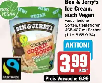 HIT Ben & Jerry's Ice Cream, auch Vegan Angebot