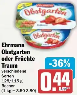 HIT Ehrmann Obstgarten oder Früchte Traum Angebot