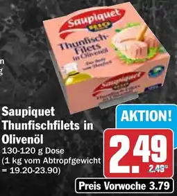 HIT Saupiquet Thunfisch Filets in Olivenol Angebot