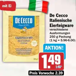 HIT De Cecco Italienische Eierteigware Angebot