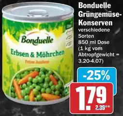 HIT Bonduelle Grüngemüse Konserven Angebot