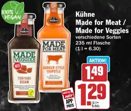 HIT Kühne Made for Meat / Made for Veggies Angebot