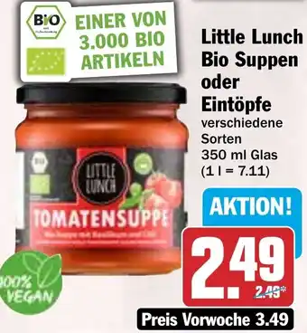 HIT Little Lunch Bio Suppen oder Eintöpfe Angebot
