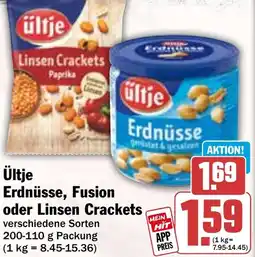 HIT Ültje Erdnüsse, Fusion oder Linsen Crackets Angebot
