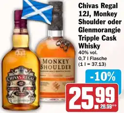 HIT Chivas Regal 12J, Monkey Shoulder oder Glenmorangie Tripple Cask Whisky Angebot