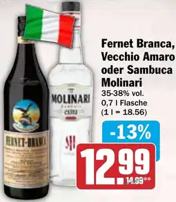HIT Fernet Branca, Vecchio Amaro oder Sambuca Molinari Angebot