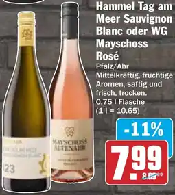 HIT Hammel Tag am Meer Sauvignon Blanc oder WG Mayschoss Rosé Angebot