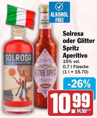 HIT Solrosa oder Glitter Spritz Aperitivo Angebot
