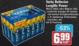 HIT Varta Batterien Longlife Power Angebot