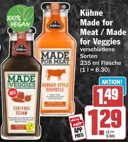 HIT Kühne Made for Meat / Made for Veggies Angebot