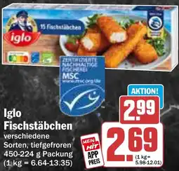 HIT Iglo Fischstäbchen Angebot