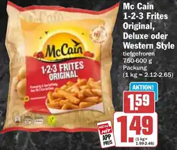 HIT Mc Cain 1-2-3 Frites Original, Deluxe oder Western Style Angebot