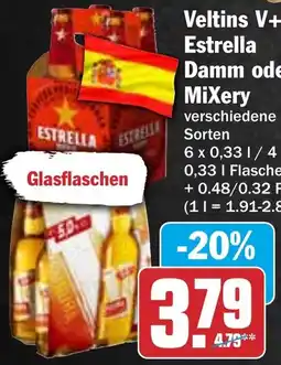 HIT Veltins V+, Estrella Damm oder MiXery Angebot