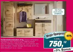 Möbel Inhofer Garderobenkombination, 5-tlg. Angebot