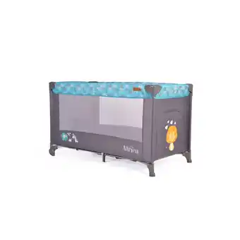 Netto Marken-Discount Cangaroo Reisebett Africa Laufstall Seiteneingang Matratze Sichtfenster Tasche türkis Angebot