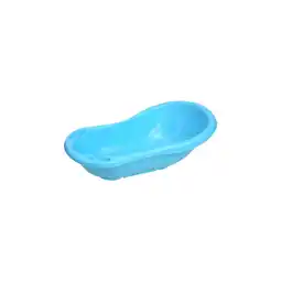 Netto Marken-Discount Lorelli Babybadewanne mit Ablagefächer, 84 cm lang, ergonomische Form ab Geburt hellblau Angebot