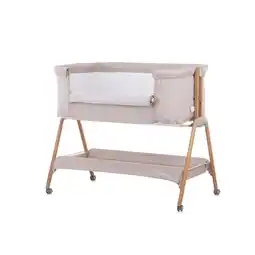 Netto Marken-Discount Chipolino Babybett Sweet Dreams mit Rollen, Beistellbett, Matratze, Anti-Reflux beige Angebot