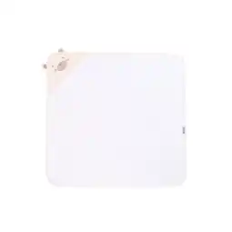 Netto Marken-Discount Kikkaboo Kapuzenhandtuch 90 x 90 cm, Babyhandtuch mit Kapuze, 100% Baumwolle beige Angebot