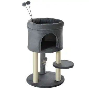 Netto Marken-Discount PawHut Kratzbaum Spanplatte, Plüsch (100% Polyester), Sisal Angebot