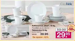 Möbel Inhofer CREATABLE Kaffeeservice ,,Base", 18-tlg. Angebot