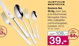 Möbel Inhofer JUSTINUS BESTECKE Besteck-Set, 30-tlg. Angebot