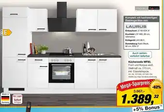 Möbel Inhofer Küchenzeile MF80 Angebot