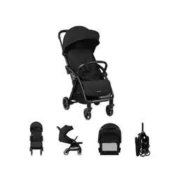Netto Marken-Discount Kikkaboo Kinderwagen Buggy Ciela 22 kg faltbar 360-Grad-Drehung Vorderräder Gurt schwarz Angebot