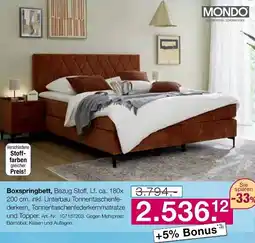 Möbel Inhofer MONDO Boxspringbett Angebot