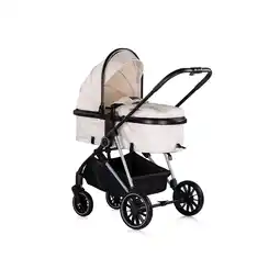 Netto Marken-Discount Chipolino Kinderwagen Aura 3 in 1, Autositz, Babywanne, Wickeltasche, bis 22 kg creme Angebot