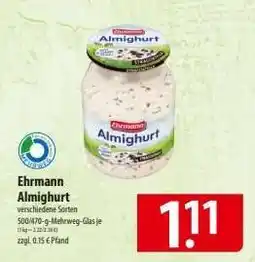 Famila Nord Ost EHRMANN Almighurt Angebot
