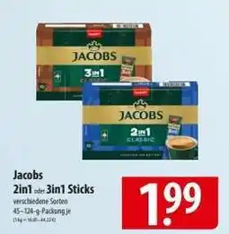 Famila Nord Ost Jacobs 2in1 oder 3in1 Sticks Angebot