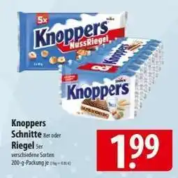 Famila Nord Ost Knoppers Schnitte oder Riegel Angebot