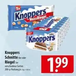 Famila Nord Ost Knoppers Schnitte oder Riegel Angebot