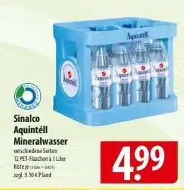 Famila Nord Ost Sinalco Aquintéll Mineralwasser Angebot