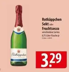 Famila Nord Ost Rotkäppchen Sekt oder Fruchtsecco Angebot