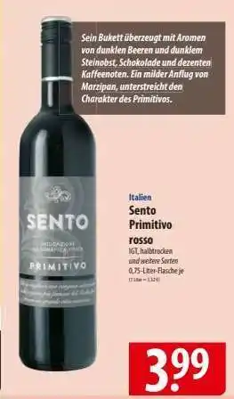 Famila Nord Ost Sento Primitivo Angebot