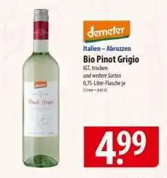Famila Nord Ost Bio Pinot Grigio Angebot