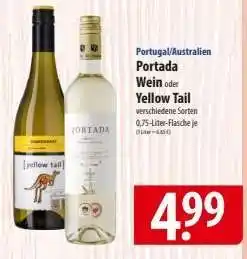 Famila Nord Ost Portada Wein oder Yellow Tail Angebot