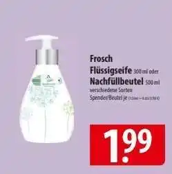 Famila Nord Ost Frosch Flüssigseife oder Nachfüllbeutel Angebot