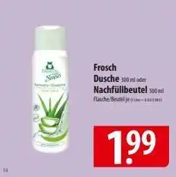 Famila Nord Ost Frosch Dusche oder Nachfüllbeutel Angebot