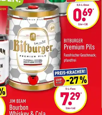 Aldi Nord Bitburger Premium Pils 5L Angebot