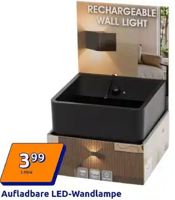 Action Aufladbare LED-Wandlampe Angebot