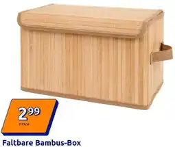 Action Faltbare Bambus-Box Angebot